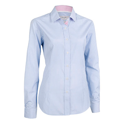 Cotton Blend Small Check Business shirt